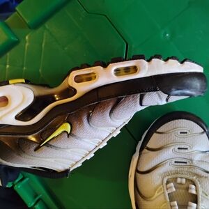 Nike Air Max with Black and White Gradient and Yellow Swoosh